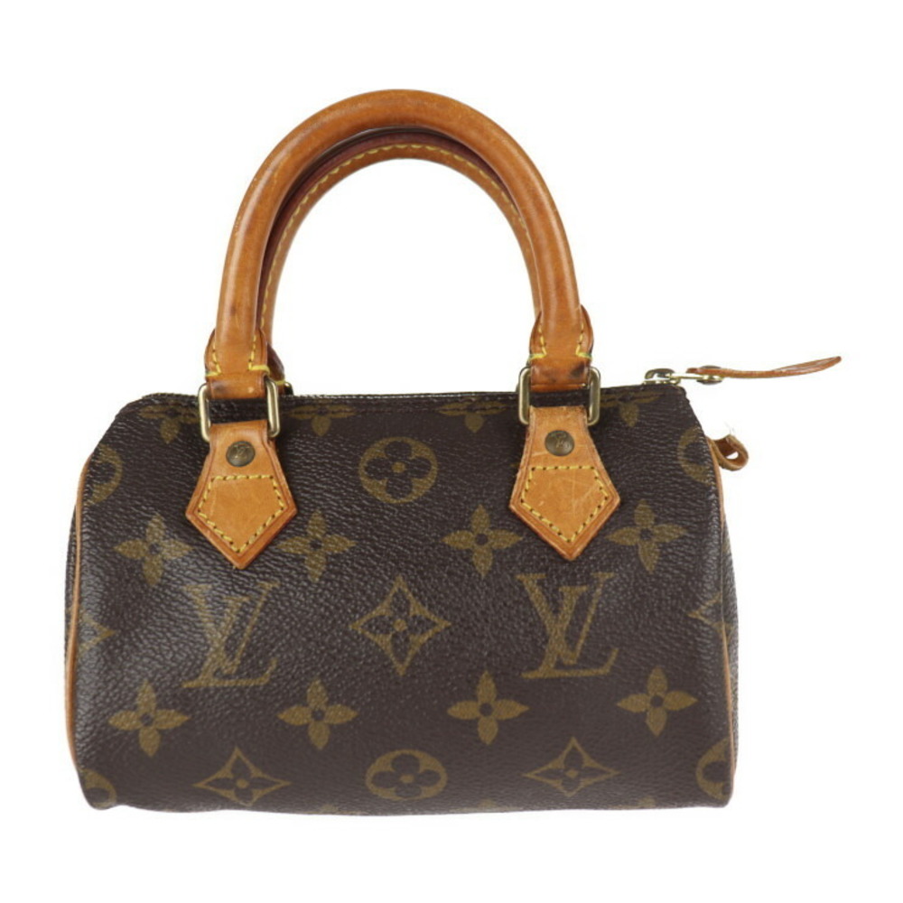 Louis Vuitton Mini Speedy Handbag Brown
